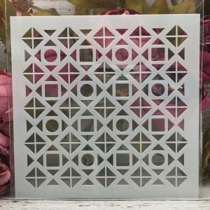 8by8 inch stencil - Design 11