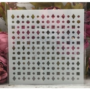 8by8 inch stencil - Design 14