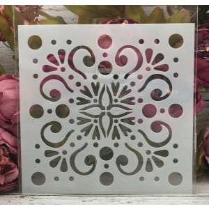 8by8 inch stencil - Design 15
