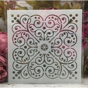 8by8 inch stencil - Design 2