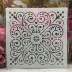 8by8 inch stencil - Design 2