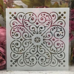 8by8 inch stencil - Design 2