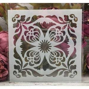 8by8 inch stencil - Design 4