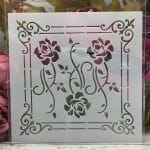 8by8 inch stencil - Design 8