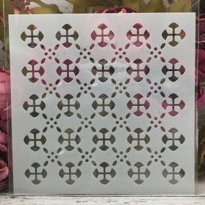 8by8 inch stencil - Design 9