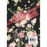 CrafTangles Decoupage Paper Pack  - Black Floral Print (A4) - 4 sheets