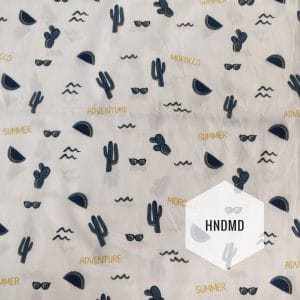 Printed Fabric - Travel Background