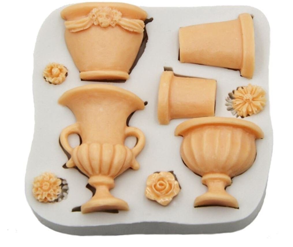 Flower Pots Silicone Clay Mould