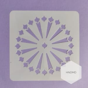 Mandala 5by5 inch stencils (Design 77)