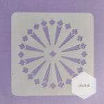 Mandala 5by5 inch stencils (Design 77)