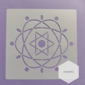Mandala 5by5 inch stencils (Design 82)