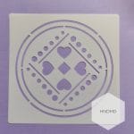 Mandala 5by5 inch stencils (Design 85)