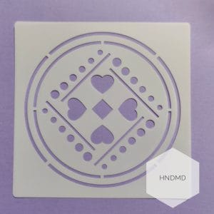 Mandala 5by5 inch stencils (Design 85)