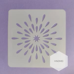 Mandala 5by5 inch stencils (Design 87)