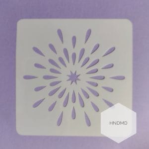 Mandala 5by5 inch stencils (Design 87)