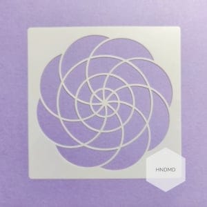 Mandala 5by5 inch stencils (Design 89)
