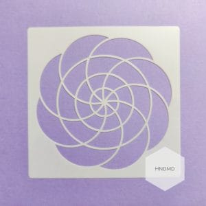 Mandala 5by5 inch stencils (Design 89)