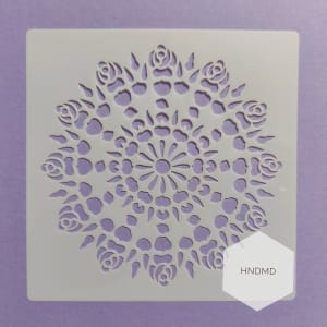Mandala 5by5 inch stencils (Design 90)