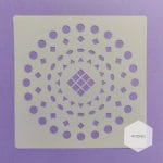 Mandala 5by5 inch stencils (Design 91)