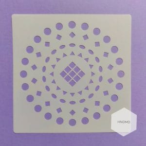 Mandala 5by5 inch stencils (Design 91)