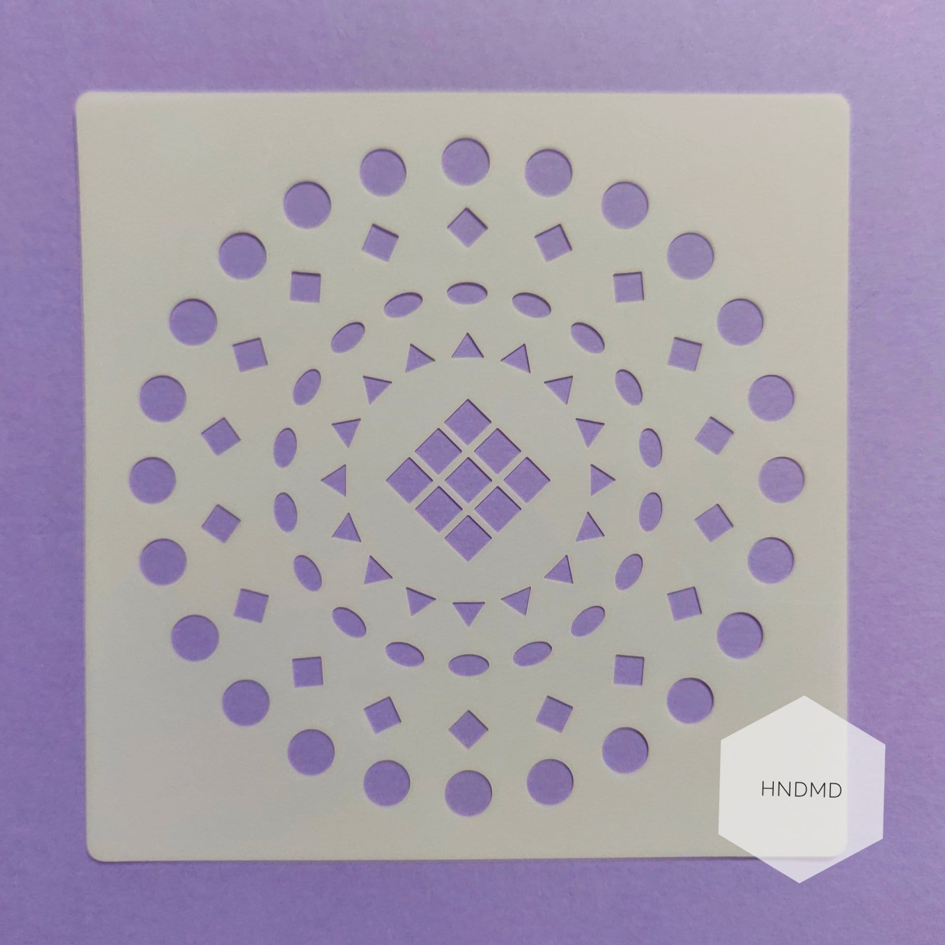 Mandala 5by5 inch stencils (Design 91) CHCS 113 91 mandala Stencil Mandala 5by5 inch stencils (Design 91)