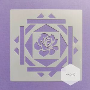 Mandala 5by5 inch stencils (Design 92)