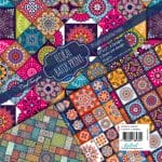 CrafTangles Decoupage Paper Pack  - Floral Batik Print (12 by 12 inch) - 4 sheets