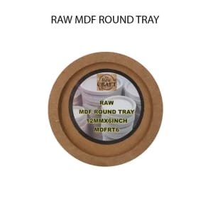 MDF Circle Decoupage Tray (6 inch)
