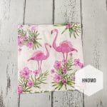 A pack of 12 by 12 inch Decoupage Napkins / Decoupage Tissues (5 pcs)  - Pink Flamingos