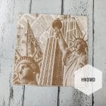 A pack of 12 by 12 inch Decoupage Napkins / Decoupage Tissues (5 pcs)  - Statue of Liberty