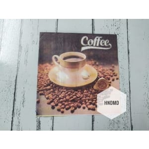 A pack of 12 by 12 inch Decoupage Napkins / Decoupage Tissues (5 pcs) - Coffee Break