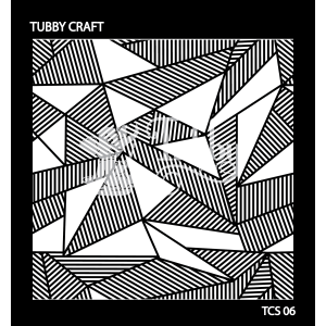 Tubby Craft Stencils - Striped Geometric