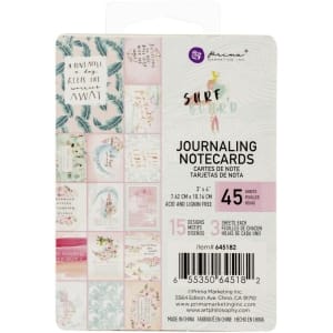 Prima Surfboard Journalling Cards 3"X4" 45/Pkg