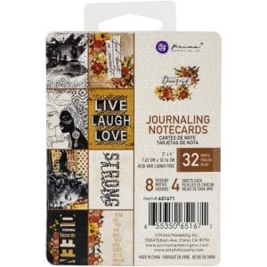 Prima Diamond Journalling Cards 3"X4" 32/Pkg