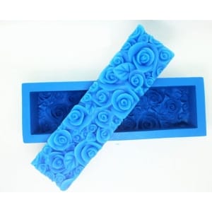 Roses Soap Loaf Silicone Soap Mould
