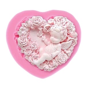 Angel Heart Silicone Soap Mould