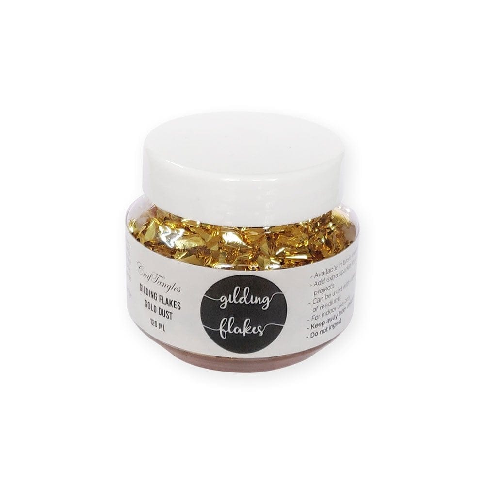 CrafTangles Gilding Flakes (120 ml) - Gold Dust Gilding Flakes Gold Dust CrafTangles Gilding Flakes (120 ml) - Gold Dust