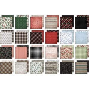 Tim Holtz Idea-Ology Paper Stash Double-Sided Paper Pad 8"X8" 24/Pkg - Christmas