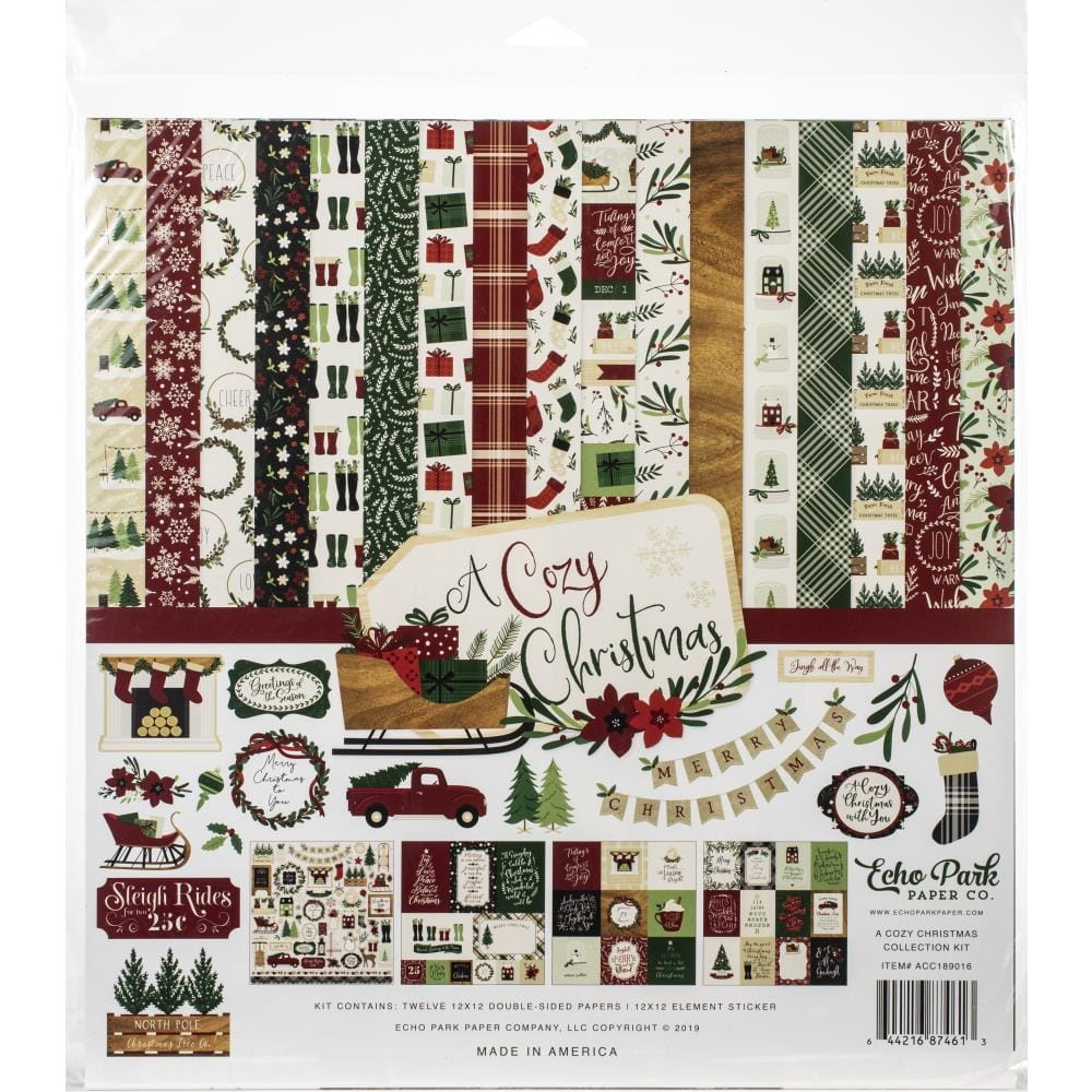 EchoPark paper pad - A Cozy Christmas Collection Kit (12 by 12 inch) echo park 12by12 a cozy christmas EchoPark paper pad - A Cozy Christmas Collection Kit (12 by 12 inch)