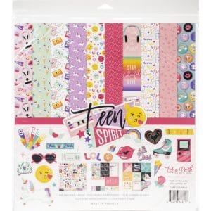 EchoPark paper pad - Teen Spirit Girl Collection Kit (12 by 12 inch)