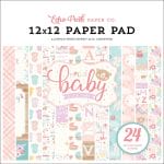 EchoPark paper pad - Hello Baby Girl (12 by 12 inch)