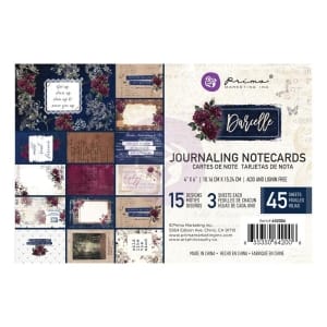 Prima Darcelle Journaling Cards 4"X6" 45/Pkg