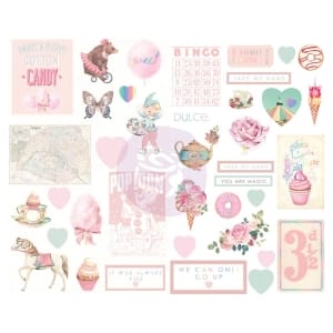 Prima Marketing Dulce By Frank Garcia Chipboard Stickers 39/Pkg