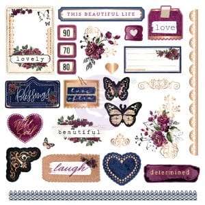 Prima Marketing - Darcelle Cardstock Ephemera & Stickers 126/Pkg