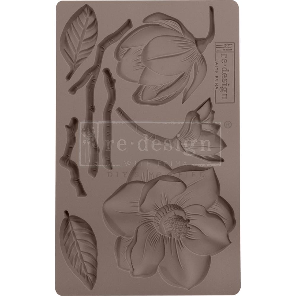 Prima Marketing Re-Design Mould 5" X 8" - Winter Blooms prima moulds winter blooms Prima Marketing Re-Design Mould 5" X 8" - Winter Blooms