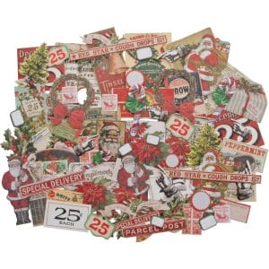 Tim Holtz Idealogy Ephemera Pack - Christmas Tiny Die cuts (81/pkg)