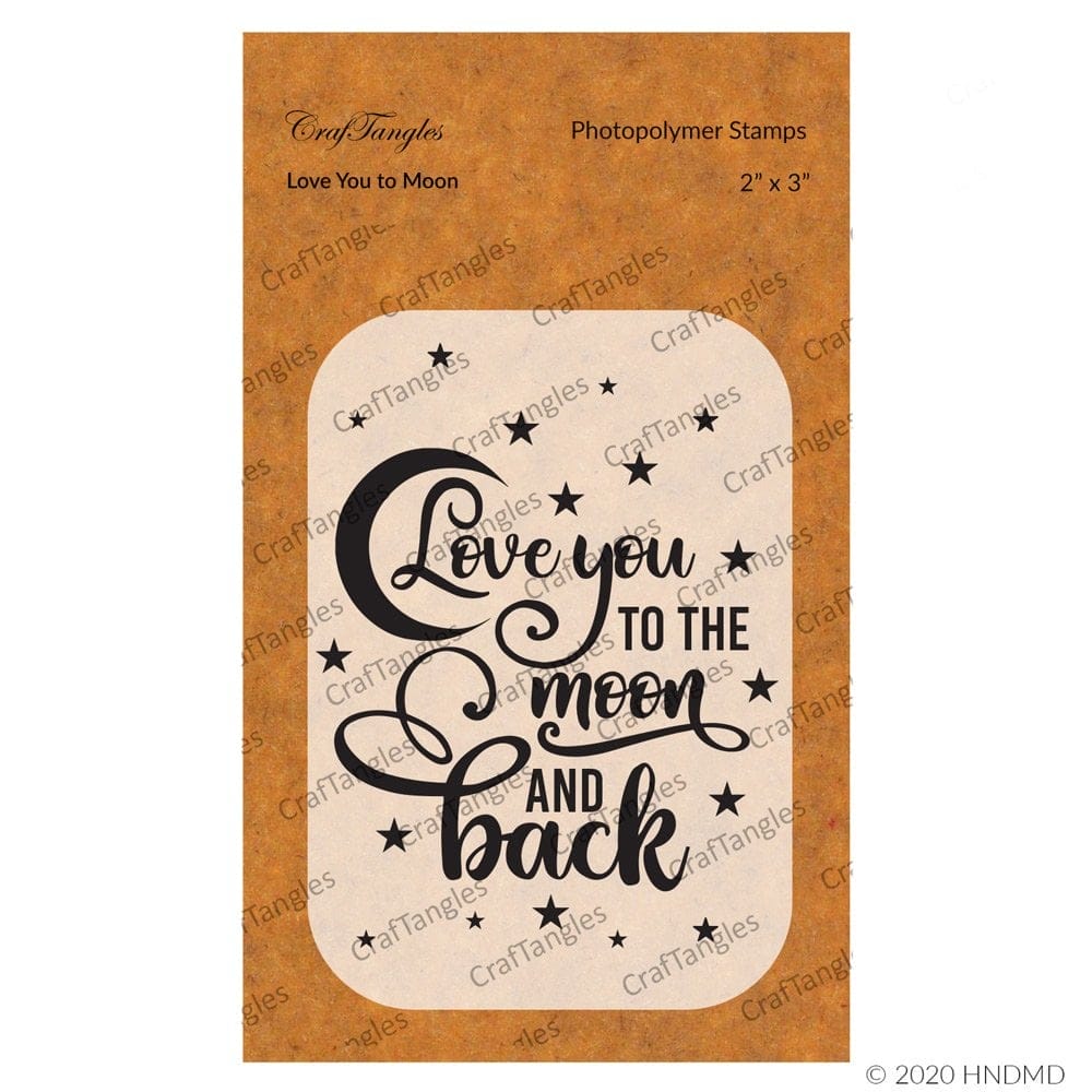 CrafTangles Photopolymer Stamps - Love you to Moon 106 Love you to moon CrafTangles Photopolymer Stamps - Love you to Moon