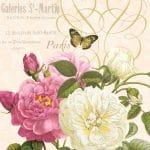 German Decoupage Napkins (5 pcs)  - Pink and White Roses