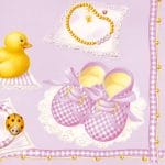 German Decoupage Napkins (5 pcs)  - Baby Girl