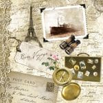 German Decoupage Napkins (5 pcs)  - Bon Voyage